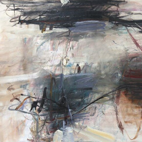 Tom Lieber, Blue Sweep, 2014, oil on canvas, 30 x 40 inches, Framed 31” x 41”