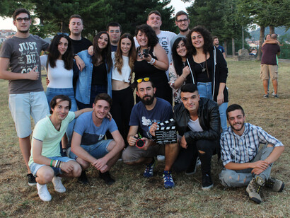 Gli amici di "Blu" che hanno realizzato il progetto. Photo credit: Gabriella Ricci