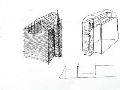 Maurizio Bonora, Particolare di una struttura esterna