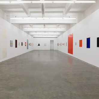 John Nixon, Artist of the monochrome, works from 1968 — 2020, exhibition view. Courtesy of Anna Schwartz Gallery