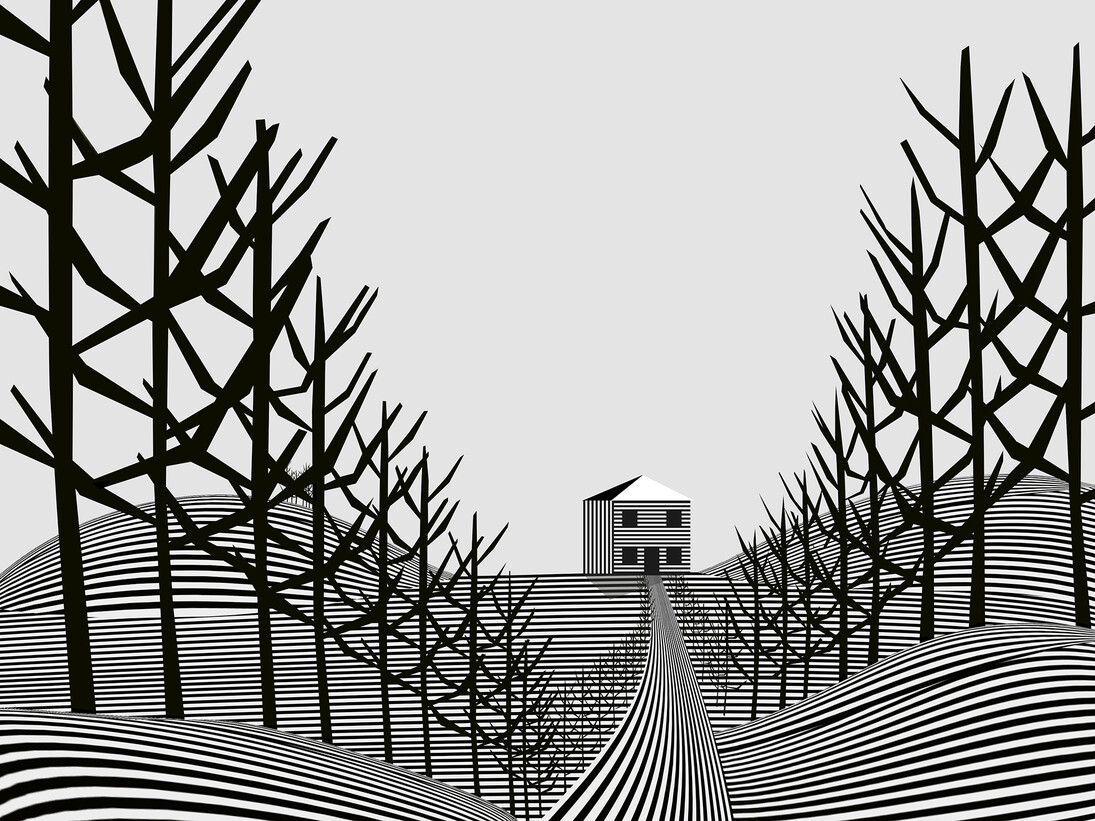 Rennie Pilgrem, Casa 2, Original Giclee Edition, 36 x 27 cm