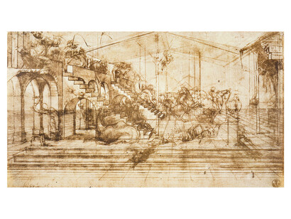 Leonardo da Vinci, Adoration of the Magi (Florence, GDSU), 1481-1482