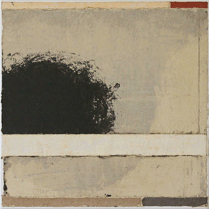 Luca Serra, Dilema, 2013, calco in gomma acrilica su tela, 50 x 50 cm
