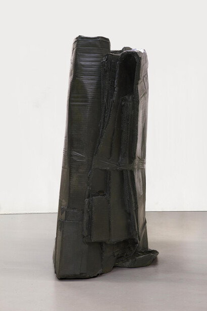 Tatiana Trouvé, Refolding, 2011, Patinated bronze, 37 3/8 x 27 3/16 x 18 7/8 inches, 95 x 69 x 48 cm, Ed. 1/3, © 2014 Tatiana Trouvé. Photo Laurent Edeline. Courtesy Gagosian Gallery