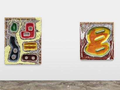 James Richards, Material abstraction, exhibition view. Courtesy of Lowell Ryan Projects Gallery