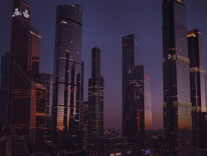 The skyscrapers of the corporate financial district of Moscow, Russia
