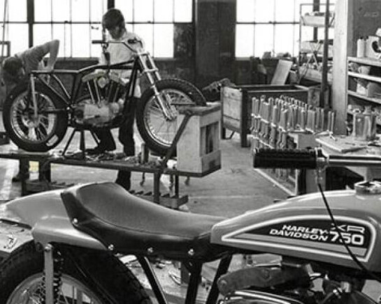 Racing Machines form the KR to the XR. Courtesy of Harley-Davidson Museum