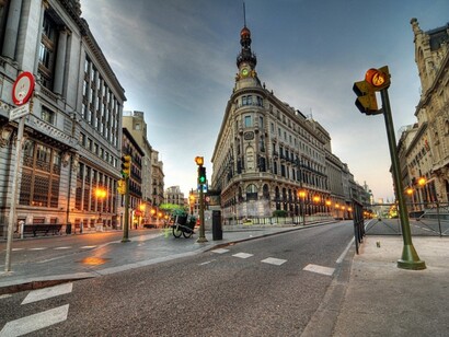 Madrid. Calles del centro de la ciudad