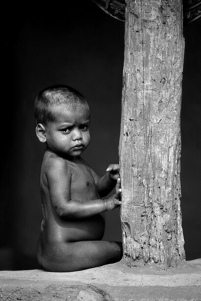 Stato dell’Orissa, India – Bambino in un villaggio nella zona delle tribù - Ph Sergio Pessolano