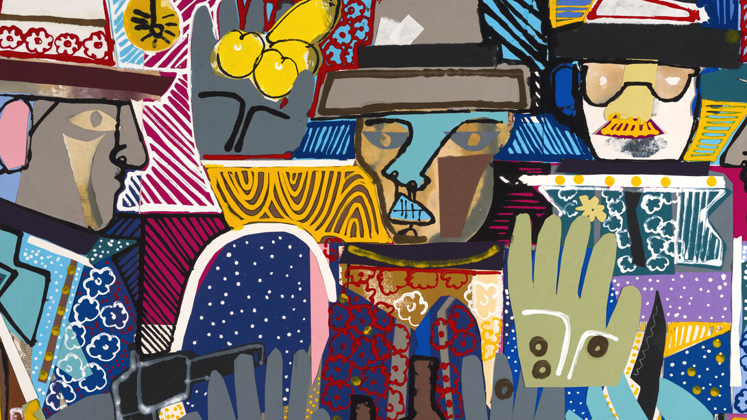 America Martin, The Hold Up, 2015
Paper Collage
39-1/4 x 78-3/4 Inches 
