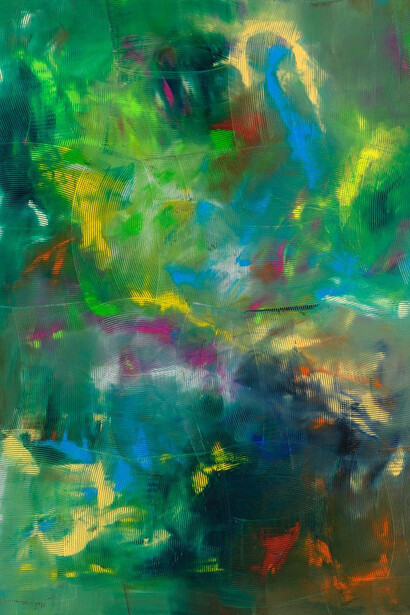 Dan Rees, Artex Painting, 2015, oil on canvas, 82 5/8 x 63 inches, 210 x 160 cm
