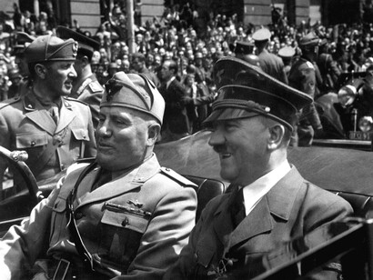 Hitler con Benito Mussolini