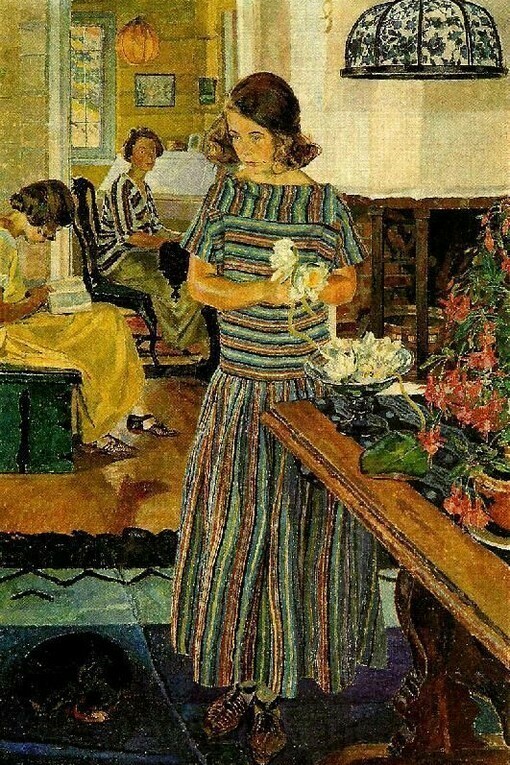 Carl Wilhelm Wilhelmson, Girl with flowers