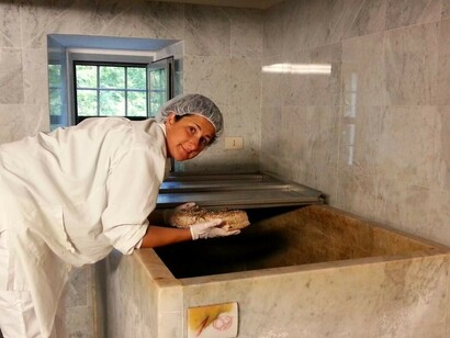 La preparazione del lardo di Colonnata