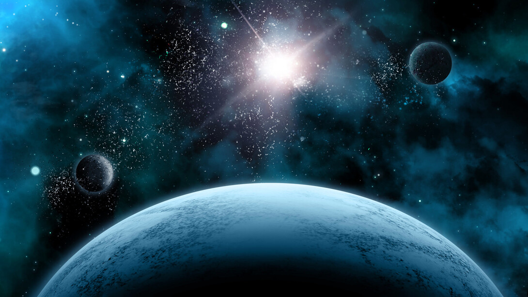 Representación de universo y la materia oscura