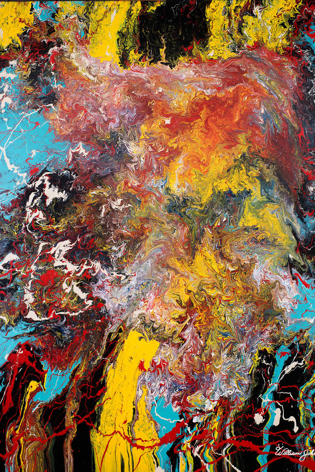 William Johnston, Raw Emotions, 60" x 48", Oil on Canvas, Courtesy of Agora Gallery 
