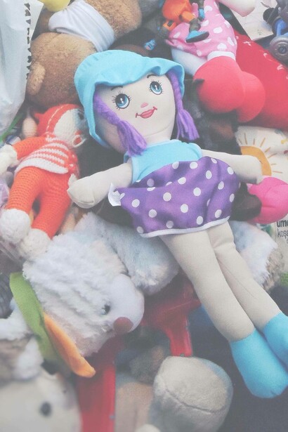 Dolls represent dead children in Gaza, Israel-Hamas war 2023-2024