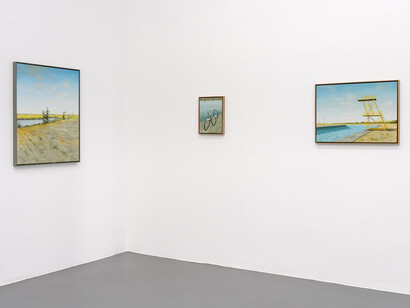 Andreas Silbermann, On the road, exhibition view. Courtesy of Galerie Poll. Photo by dotgain