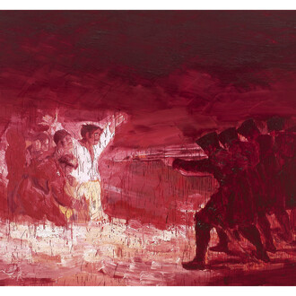Yan Pei-Ming, Execution, after Goya, 2008, oil on canvas, Collection particulière, © Yan Pei-Ming, ADAGP, Paris 2014, Photographie André Morin