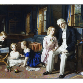 The Duke of Wellington playing with his Grandchildren By Robert Thorburn, 1852, Wellington Collection, Stratfield
Saye House © Stratfield Saye Preservation Trust