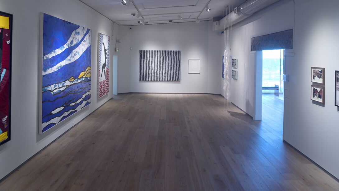 Various artists, Looking for America, exhibition view. Courtesy of the Ogunquit Museum of American Art 