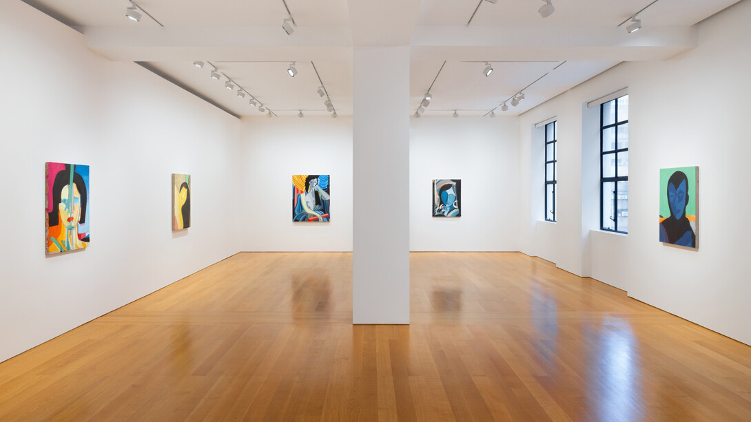 Spencer Sweeney, Paint, exhibition view. Courtesy of Gagosian 