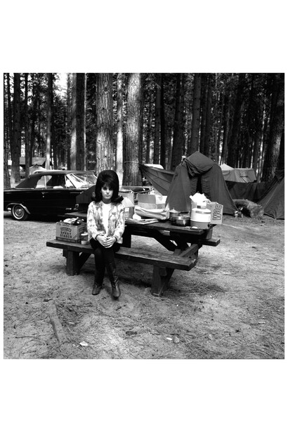 Yosemite, California, 1965, gelatin silver print; printed later, 24x20 inches, signed in ink on label affixed to print verso, © Bruce Davidson / Magnum Photos. Courtesy Howard Greenberg Gallery, New York
