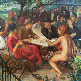Leon Underwood, Venus in Kensington Gardens, 1921, oil on canvas, Private Collection 