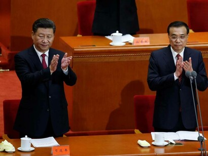 Xi Jinping en un congreso del Partido Comunista