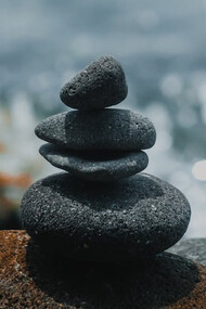The stacking of stones on top of one another represent patience, balance, harmony, and the exquisite pursuit of equilibrium