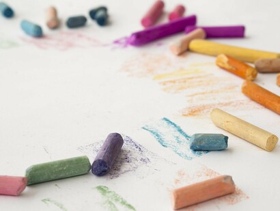 Smudges of color tell their own story — of hands that once drew, and the hope that they will again