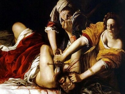 "Judith decapitando a Holofernes"(ca.1620) es quizá el cuadro más famoso de Artemisia