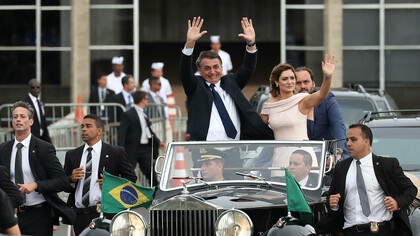 Jair Bolsonaro, el día de su investidura