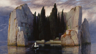 L'Isola dei Morti, Arnold Böcklin, terza versione, olio su tavola, 1883