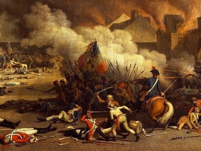 «Toma del palacio de las Tullerías» por Jean Duplessis-Bertaux: el impacto del pensamiento de Rousseau en la Revolución francesa es innegable