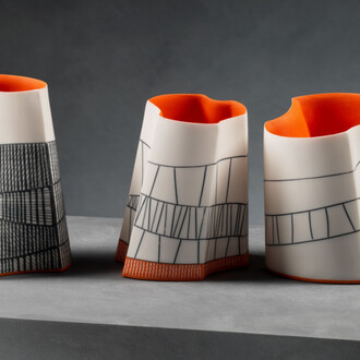 Lara Scobie, Concave/convex vessels, 2024. Courtesy of Museum of Edinburgh