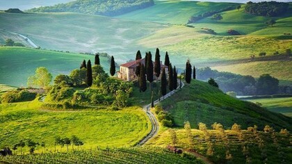 The typical Tuscan village in the middle of nowhere