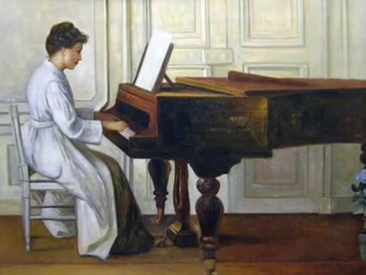 The piano in art