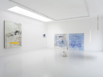 Ilija Wyller, Niels Trannois, Alina Vergnano, Installation View, Studiolo, 2018 - Courtesy Studiolo, Milan, Photo Filippo Armellin