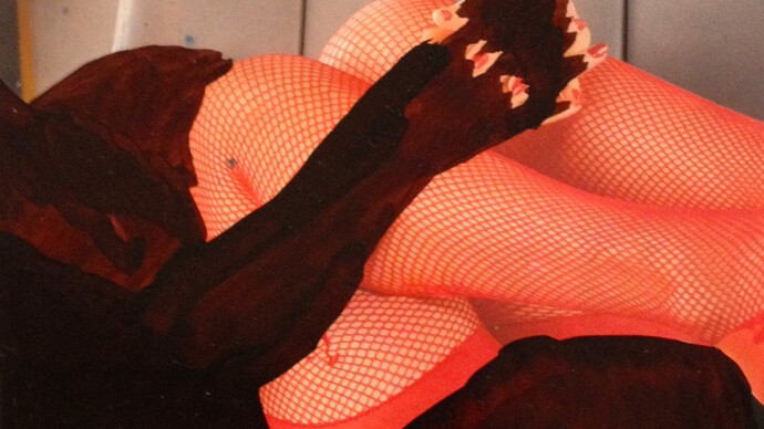 Beverly Semmes, Fishnets (detail), 2014, Encre sur page de magazine, 24,4 x 20 cm (9 5/8 x 7 7/8 in.), Courtesy of Beverly Semmes & Susan Inglett Gallery © Chris Kendall