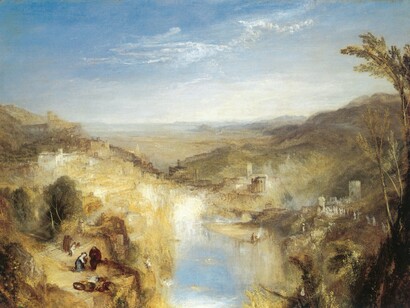 Modern Italy - The Pifferari exhibited 1838