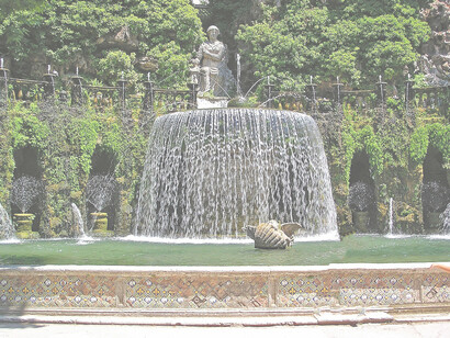 Villa d'Este, Tivoli, Italia. Fontana, (particolare)