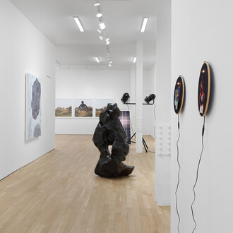 Installation View, Crude Gratitude, 2024. Photo by Inna Svyatsky. Courtesy of Bienvenu Steinberg & J