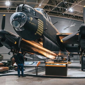 The Second World War, exhibition view. Courtesy of Ingenium. The Canada Aviation and Space Museum