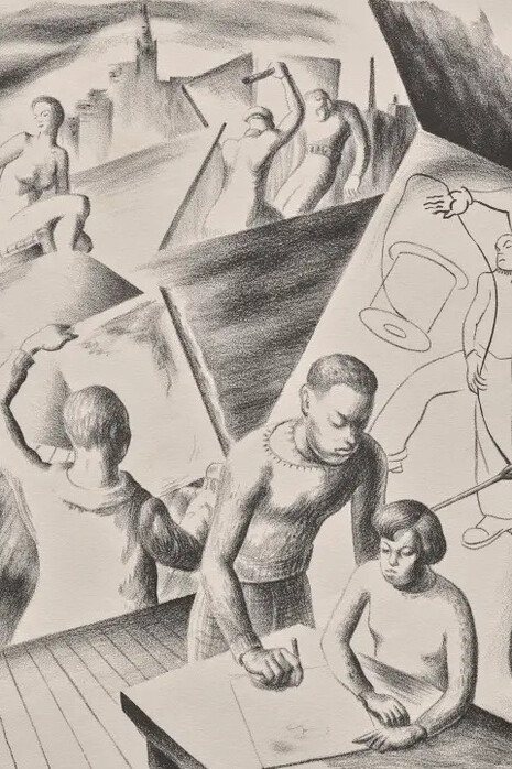 Hughie Lee-Smith, Artist’s life, no. 1, 1939. Courtesy of Cleveland Museum of Art