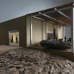 Piero Golia, Studio (4/13/2013), 2013 (detail) Bronze, brass, aluminum, zinc alloy, copper, stainless steel10 1/2 x 38 3/4 x 39 inches 26.7 x 98.4 x 99.1 cm © Piero Golia. Courtesy of the artist and Gagosian Gallery. Photography by Erich Koyama.