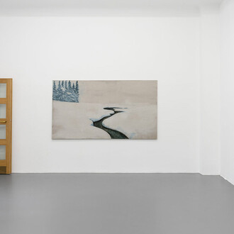 Dieter Mammel, Schnee, ausstellungsansicht. Mit freundlicher genehmigung der Galerie Poll