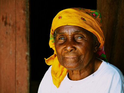Une femme âgée de la tribu Sakalava