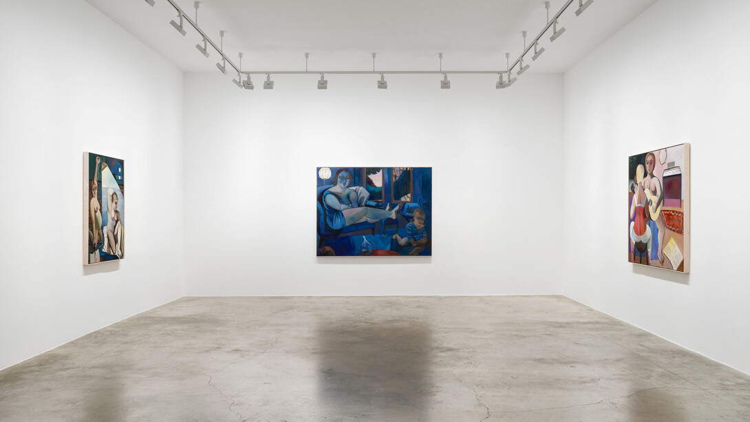 Danielle Orchard, Borrowed chord, exhibition view. Courtesy of Perrotin