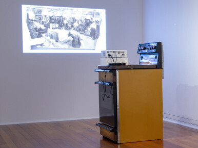 Nick Austin, What did people do all day? Exhibition view. Courtesy of Dunedin Public Art Gallery